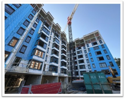 Construction progress at 25 Sewells Road in May 2026